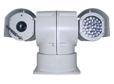 Network Speed Dome Camera , High Resolution IR PTZ Camera Two Head