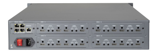 PM60MA3H/00-16H IP Video Matrix System With 16CH Output HDMI Input Video Over Ip Video Wall Management